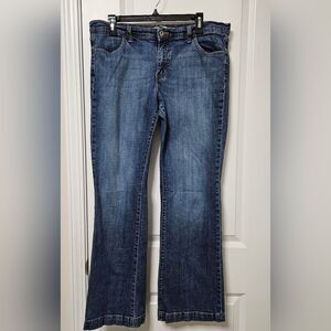 Gap Jeans Women’s 14R (35x30.5) Long & Lean Stretch Blue Denim Mid Rise Bootcut
